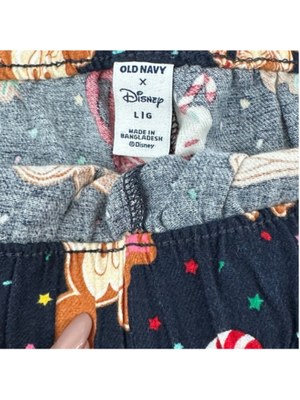 Old Navy Disney flannel boxer shorts pajama goofy mickey Minnie Donald Duck lg - Picture 8 of 9